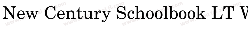 New Century Schoolbook LT W01Rm字体转换